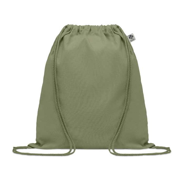 Gym bag coton bio publicitaire 140 gr YUKI COLOUR Vert 